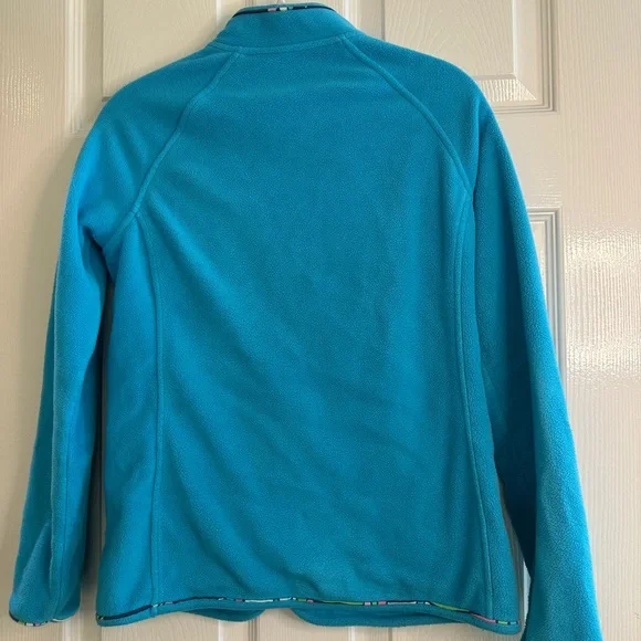 Lilly Pulitzer Blue Full-Zip Fleece Jacket - Picture 4 of 6